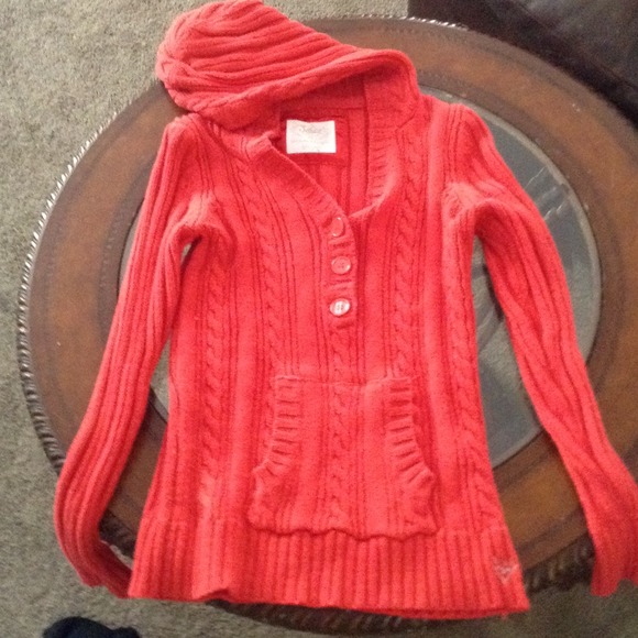 Orange pink justice sweater