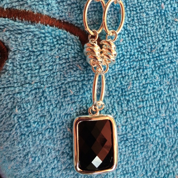 Rectangular Pendant Necklace - Picture 2 of 3