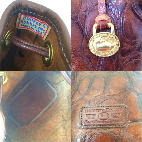 AUTHENTIC DOONEY & BOURKE EMBOSSED LEATHER BAG - Picture 4 of 4