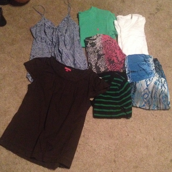 seven medium to large shirts