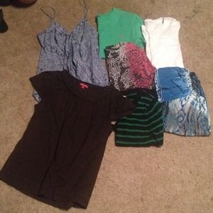 seven medium to large shirts