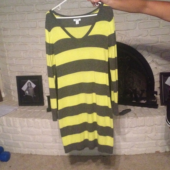striped sweater dress