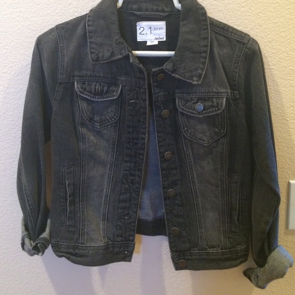 Black jean jacket