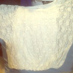 Lace shirt size L perfect for dressy occasions!