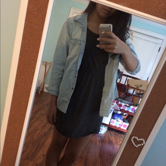 Denim button up - Picture 2 of 2