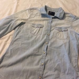 Denim button up