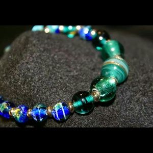 Bracelet and earrings