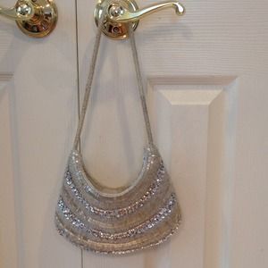Silver handbag