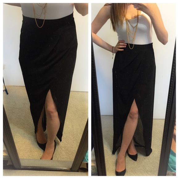 Dresses & Skirts - Black asymmetrical maxi skirt. FINAL PRICE.