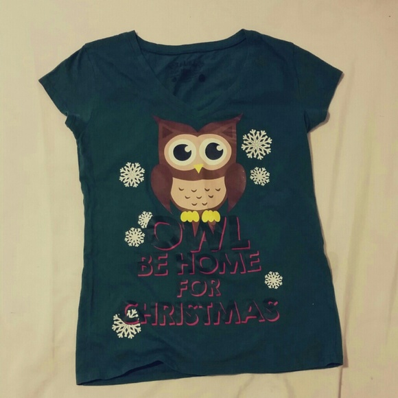 Owl christmas top