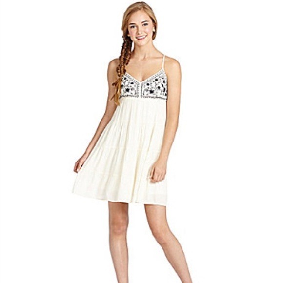 GB Embroided BabyDoll Dress