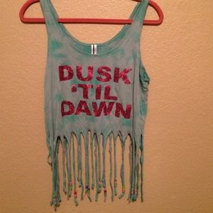 Dusk 'till dawn glitter tank