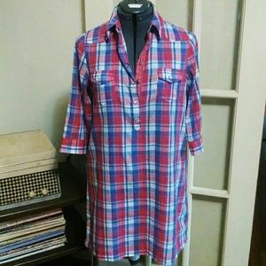 Old Navy Plaid Shirtdress