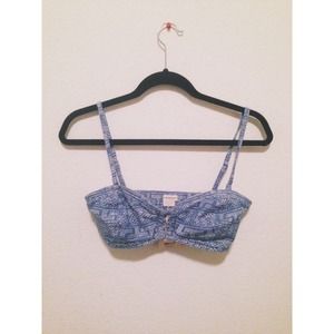 *SALE 13 🅿️🅿️* OBEY Blue Denim Bralette