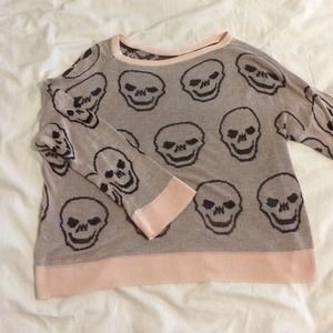 Brandy melville skull sweater