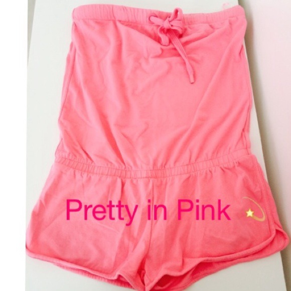SOLD❌ Pink Swimsuit Cover Up Romper