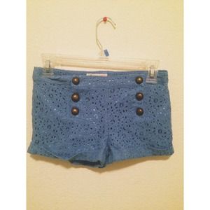 ((KIDS)) Blue Lace Shorts size 12