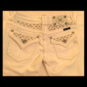 NWT White Miss Me Jeans