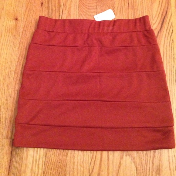 NWT! Burnt Sienna mini skirt