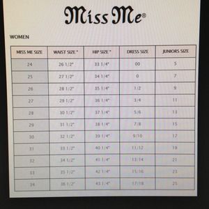 miss me jeans true religion size chart poshmark true religion jean sizes chart