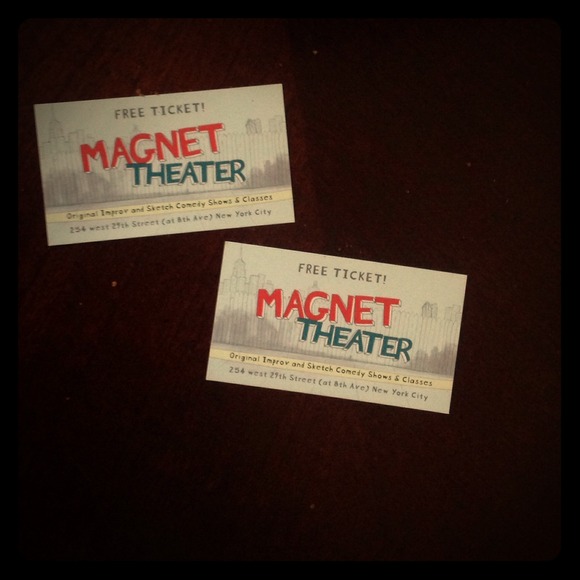 2 Tickets for NYC IMPROV SHOW at Magnet Theater - Picture 1 of 1