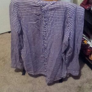 a nice purple and white shirt