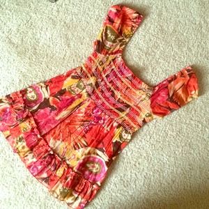 Bright babydoll top