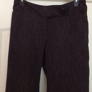 Bebe Brown Tweed Pants