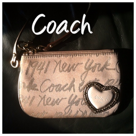 Coach Clutches & Wallets - Coach Gold Wristlet