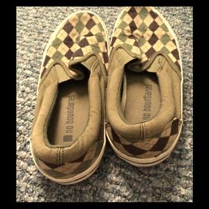Argyle Slip Ons.