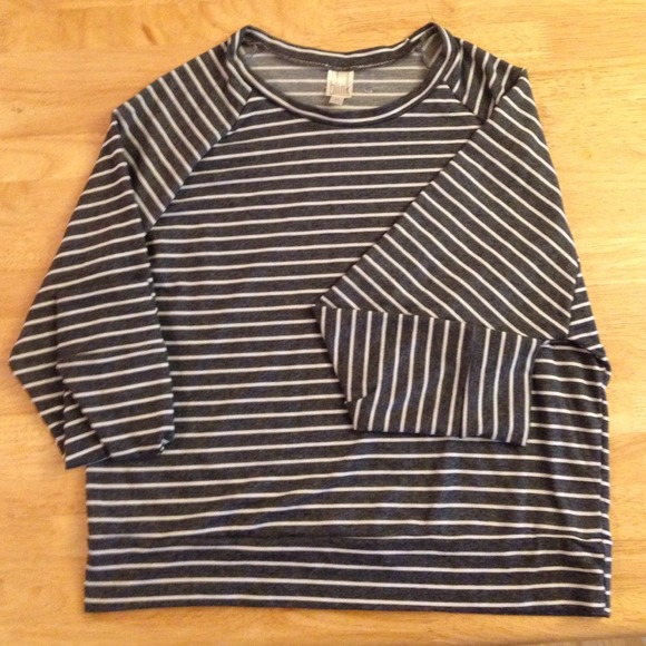 comfy urban outfitters striped crew neck