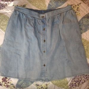 ⛔️SOLD⛔️ button up skirt from Tilly's