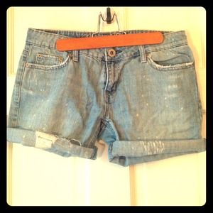 Light-wash Distressed American Eagle Shorts