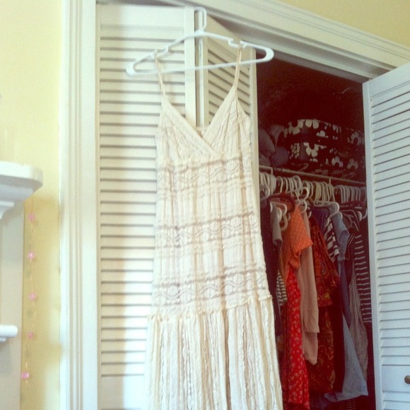 Cream lace dress