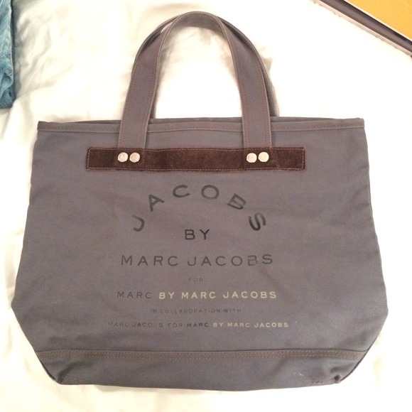 Marc by Marc Jacobs cotton twill canvas tote bag