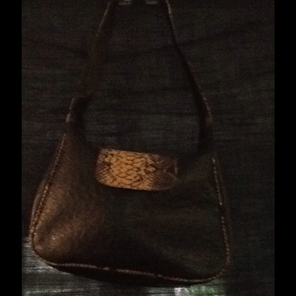 Snakeskin /Leather Handbag - Picture 3 of 3