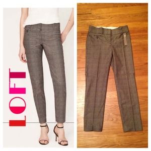 NWT 🆕LOFT Star Anise Print Ankle Pants Zoe Fit 00