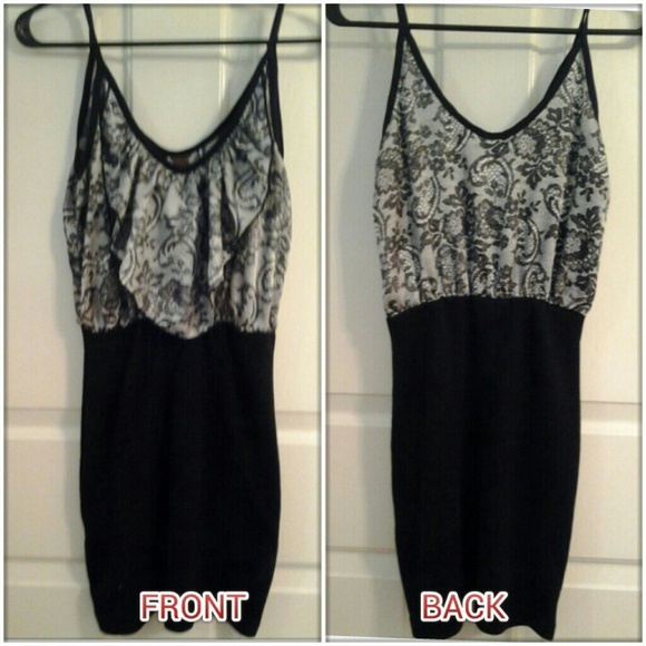*DONATED* B&W bodycon dress