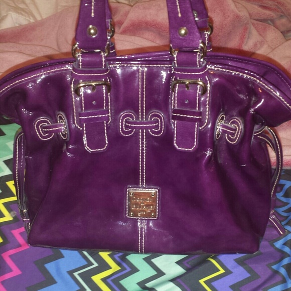Dooney and Burke Plum leather bag - Picture 1 of 4