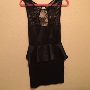 Black lace dress
