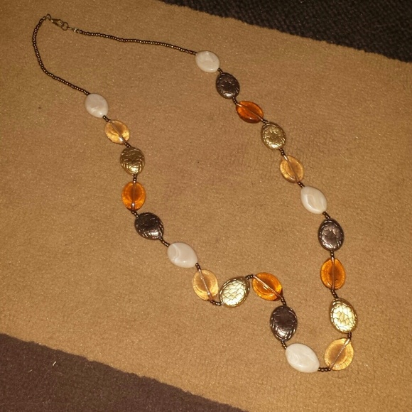 Brown& Orange necklace