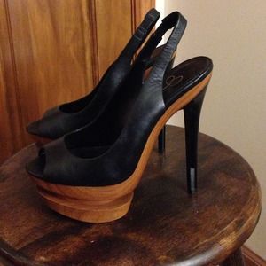 Jessica Simpson Peep-Toe Platform Pumps