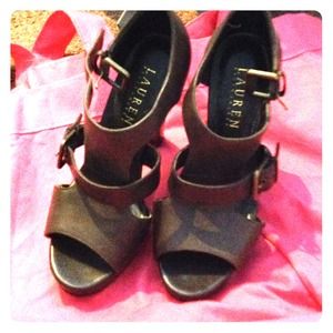 LAUREN by Ralph Lauren brown leather