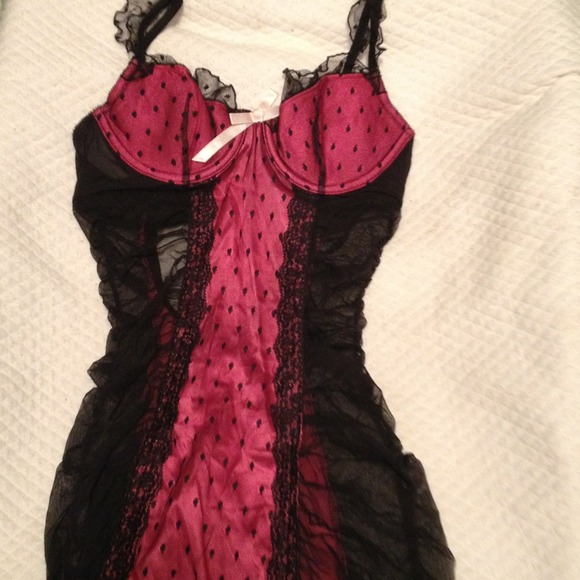 VS lingerie worn for photo shoot