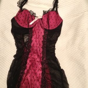 VS lingerie worn for photo shoot