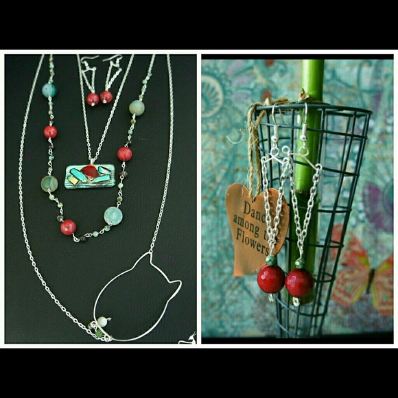 Crazy Agate Owl Set!!