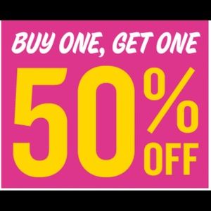 BOGO 1/2 OFF