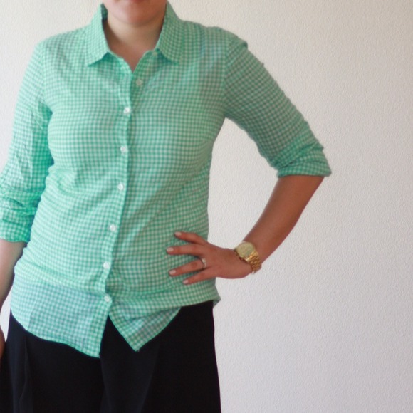 Jcrew gingham button down