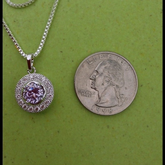 🎉HOST PICK🎉925 Silver Lavender Topaz Necklace💜 - Picture 4 of 4