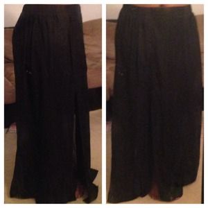 Sheer maxi skirt